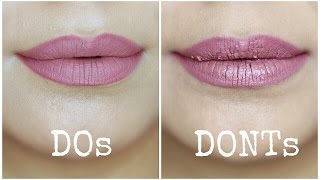 Liquid Lipstick Mistakes to Avoid  Dos and Donts [upl. by Oneal738]