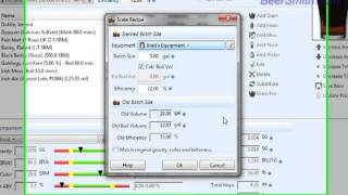 Scaling a Beer Recipe in BeerSmith 2 [upl. by Zoara244]