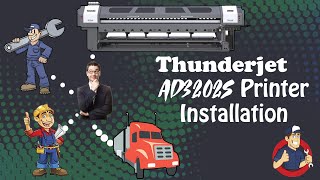 THUNDERJET AD3202S Printer Installation [upl. by Aurelie]