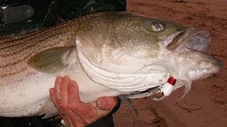 Surf Fishing with Bucktails in Rough Water [upl. by Llertnov]