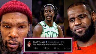 NBA PLAYERS REACT TO JRUE HOLIDAY TRADE TO BOSTON CELTICS  ROBERT WILLIAMS BROGDON TO BLAZERS [upl. by Fidellia]