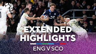 EXTENDED HIGHLIGHTS  Scotland Claim a Third Successive Calcutta Cup  England v Scotland [upl. by Kcinimod963]