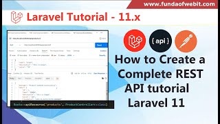 Laravel 11 rest api tutorial  How to make rest API in Laravel 11  Laravel 11 API CRUD from Scratch [upl. by Grimonia]