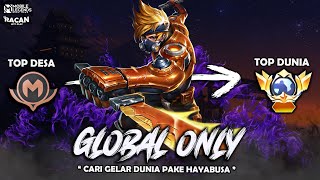 Namatin Mobile legends sampe top global dunia pake hayabusa [upl. by Baggett596]