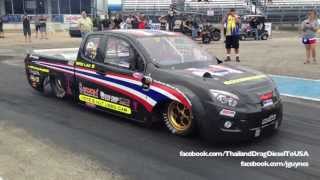 Team Thailand Diesel Drag  82  164mph HD [upl. by Klimesh872]