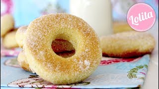 Receta de donas caseras al horno  Como hacer donas caseras horneadas de azúcar [upl. by Amero770]