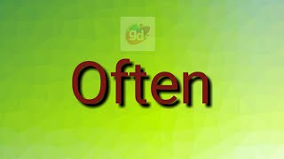 Often Opposite  Antonym Word with Meaning Googul Dictionary [upl. by Akcirred]