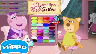 Hippo 🌼 Hippos Nail Salon 🌼 Manicure dla dziewczynek 🌼 Promoclip [upl. by Nomolas]