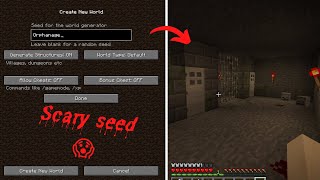 Found something horrifying in orphanage seed Random seed challenge  Minecraft java edition [upl. by Karab248]