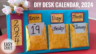 DIY calendar  handmade mini calendar  desk calendar  easy diy calendar [upl. by Dominik]