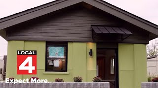 A tour of Michigans first 3Dprinted home as it nears completion [upl. by Silin95]