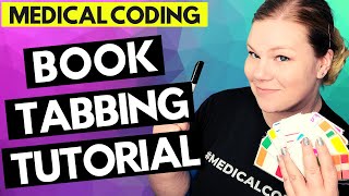 MEDICAL CODING BOOK TABBING FOR CPC EXAM  Tutorial for tabbing CPT and ICD10CM manuals [upl. by Roel]