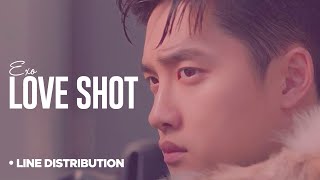 EXO「 Love Shot 」Line Distribution [upl. by Nhguaved41]