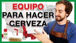 🍺 EQUIPO necesario para hacer CERVEZA ARTESANAL EN CASA 👍 KIT INGREDIENTES y 1ª RECETA ➡️ Tutorial [upl. by Potts526]