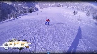 Ahorn die gesamte Talabfahrt 55 km in 7 min Mayrhofen Österreich Ski Snowboard Harakiri Vans [upl. by Aliban704]