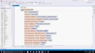 AspNet Custom Calendar Control Update [upl. by Idmann]