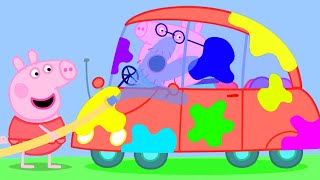 Car Wash with Peppa Pig and Her Family  Peppa Pig Official Family Kids Cartoon [upl. by Grange]