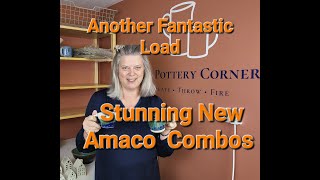 GLAZING KILN OPENING  New Amaco Combos to Try Yourself Pottery Tutorial [upl. by Knipe]