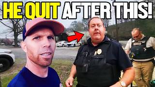 Police Sergeant Gets DEMOTED And QUITS After Dealing With Him [upl. by Tallou57]