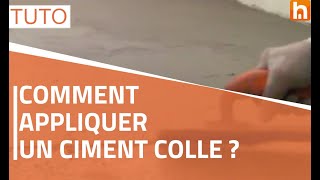 Appliquer un Ciment Colle avant la pose dun Béton Ciré [upl. by Dragelin]