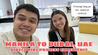 Manila to Dubai Direct Hire  Legal Way Process [upl. by Laise597]