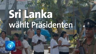 Inmitten der Krise Sri Lanka wählt eneuen Präsidenten [upl. by Hadlee]