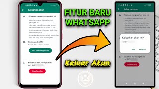 Cara Keluar Akun Whatsapp Langsung Dari Aplikasinya [upl. by Aicirpac]