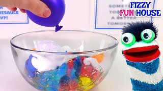 Fizzys Surprise Slime Oozy Doozy Balloons  Explorative Videos for Kids [upl. by Nilloc]