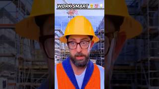 Work Smart 👷💯💡 workers work job smart construction viralvideo shorts [upl. by Akeemaj]