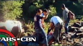 Bandila Bus falls off ravine Tado Jimenez 13 others killed [upl. by Barabas]