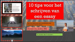 10 tips voor het schrijven van een essay uitgelegd in minder dan 5 minuten [upl. by Esinet888]