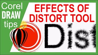 Using the distort tool in CorelDraw [upl. by Joyan]