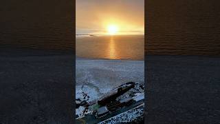 Coastal Winter Sunset at PointeauPère Lighthouse in Rimouski Quebec Canada [upl. by Enrev]