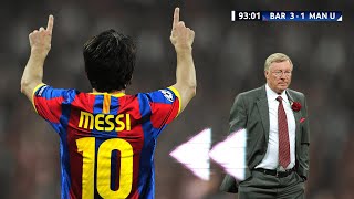 The Day Lionel Messi Showed Sir Alex Ferguson What He Is Made Of [upl. by Nirda672]