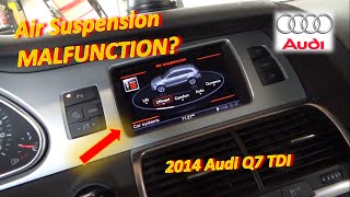 Audi Air Suspension MALFUNCTION 14 Q7 TDI [upl. by Lavud902]