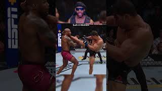 Yoel Romero Eats Huge Kick 😨 [upl. by Seuguh]