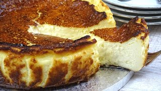 TARTA DE QUESO LA VIÑA Autentica Receta Original de SAN SEBASTIÁN Simplemente Deliciosa🤩CHEESECAKE [upl. by Anasor21]