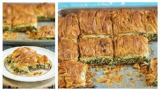 The Best Greek Spanakopita Updated Video [upl. by Ardnuasac]