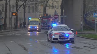 Spoedtranport Team verkeer rotterdam begeleid ambulance vanaf een THV zwaar in Rotterdam [upl. by Iek]