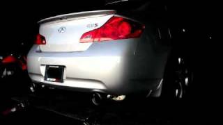 Infiniti G37S Medalion Touring Exhaust and Tanabe Midpipe [upl. by Atiuqam]