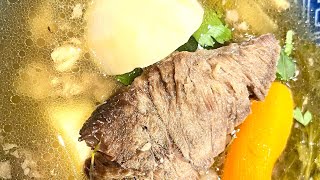 I tried this French beef stew POT AU FEU beefsoup soup [upl. by Torie]