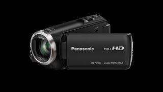 Panasonic HC V180  Best Video  Audio menu settings on this Camera [upl. by Strang]