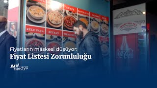 Fiyatların maskesi düşüyor Lokanta kafe ve restoranlarda fiyat listesi zorunluluğu [upl. by Elbring]