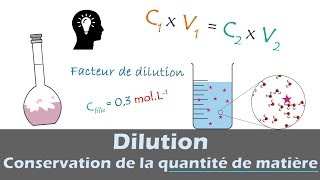 DILUTION 🧪 Conservation de la Quantité de Matière  Chimie  Lycée [upl. by Olrak]