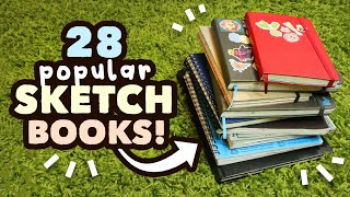 28 Popular Sketchbooks  Sketchbook Masterlist based on your comments [upl. by Henka675]