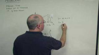 Calculation of area of a triangle using integration [upl. by Mackie667]