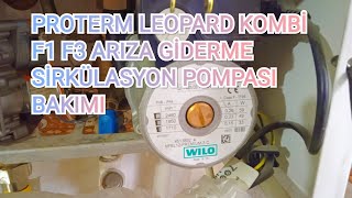 proterm leopard kombi F1 F3 arıza giderme sirkülasyon pompası bakımı [upl. by Assyram]