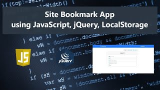 Site Bookmark App using JavaScript DEMO [upl. by Oironoh]