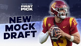 Updated 2024 NFL Mock Draft Top 10 I Commanders trade up to 1 to pick Caleb Williams [upl. by Mauer]