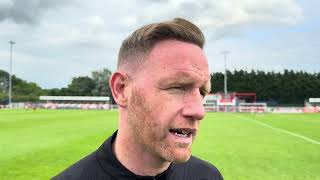 INTERVIEW Brackley Town Manager Gavin Cowan on Shrewsbury Town Friendly [upl. by Nedrah]